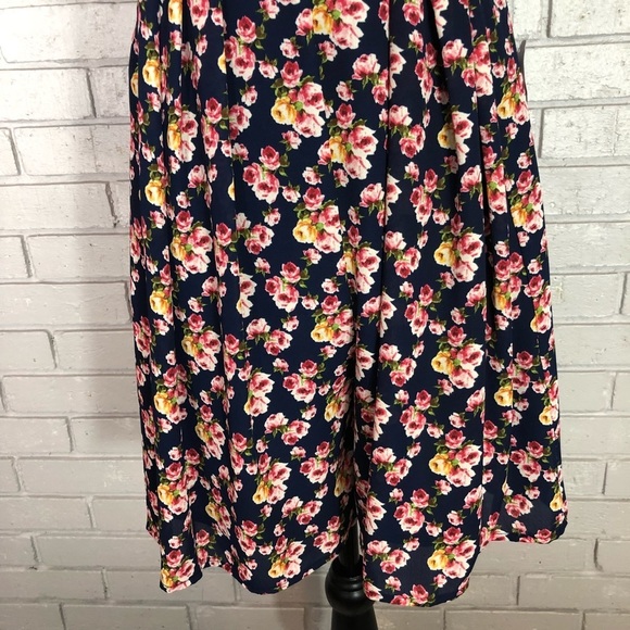 Betsey Johnson Women’s Navy Floral Romper - Picture 3 of 8